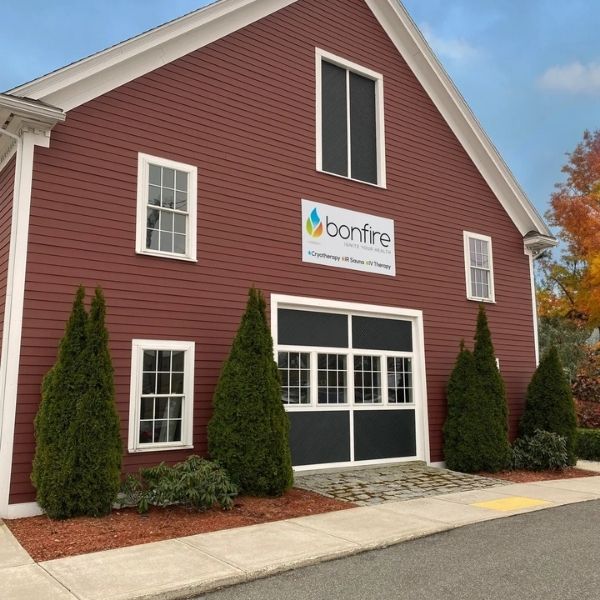 Exterior of the Bonfire Wellness building in North Andover — special events